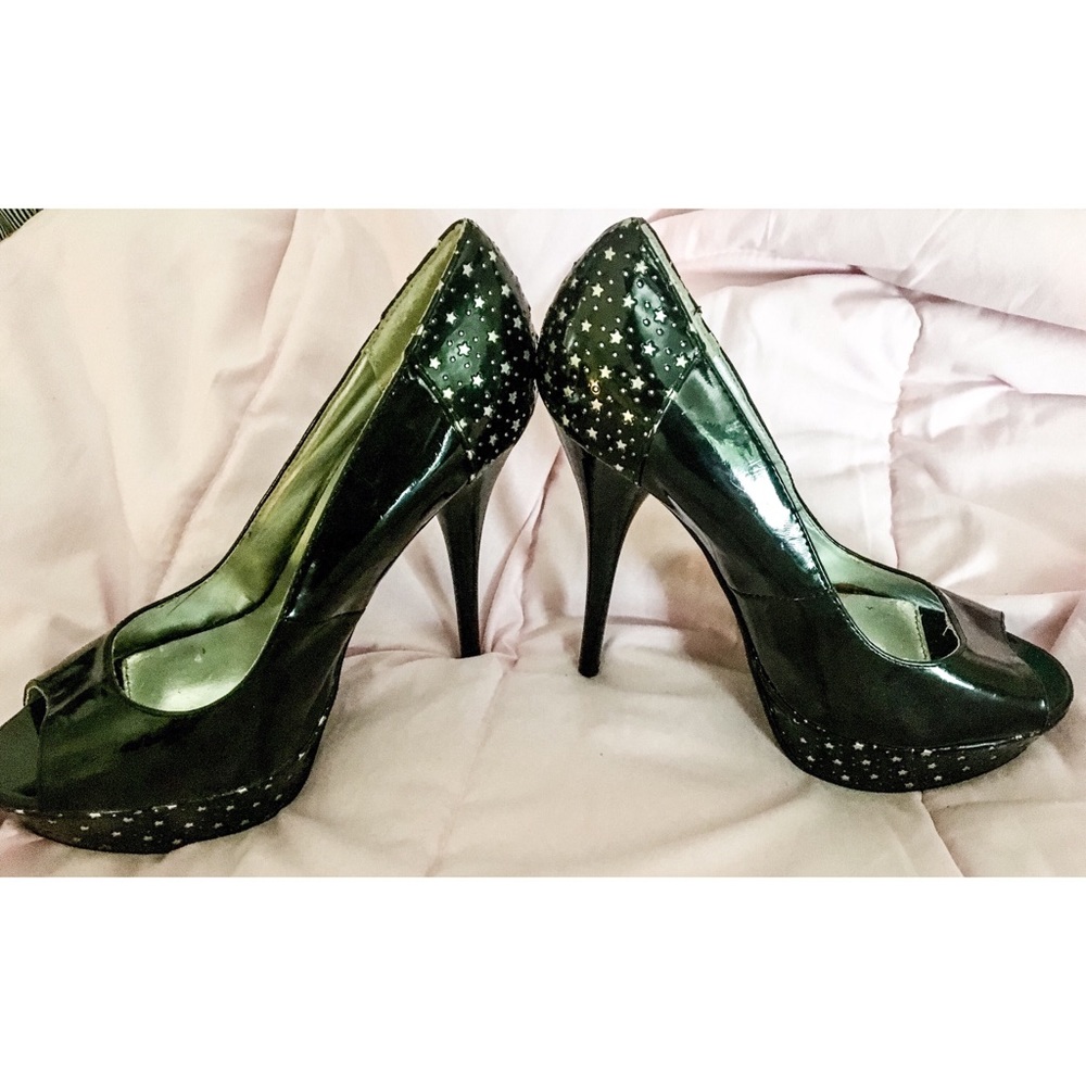 COPY - Qupid black star stilettos